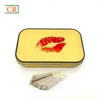 Hot Rectangle Hinged Child-Resistant Tin Boxes For Prerolls Packaging