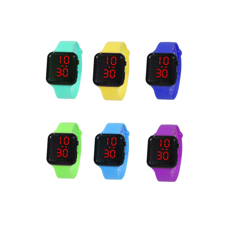 Factory direct supply Wristband Push button LED Children's watch Electronic digital watch bracelet with calendar luminous
Factory direct supply Wristband Push button LED Children's watch Electronic digital watch bracelet with calendar luminous
