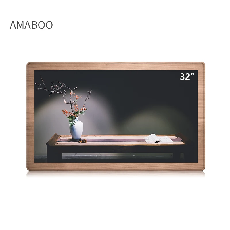 AMABOO Wooden 32 Inch Wall Photo Frame Clock Sexy Video Picture Loop Clear 4k Art Digital Canvas Frame
AMABOO Wooden 32 Inch Wall Photo Frame Clock Sexy Video Picture Loop Clear 4k Art Digital Canvas Frame