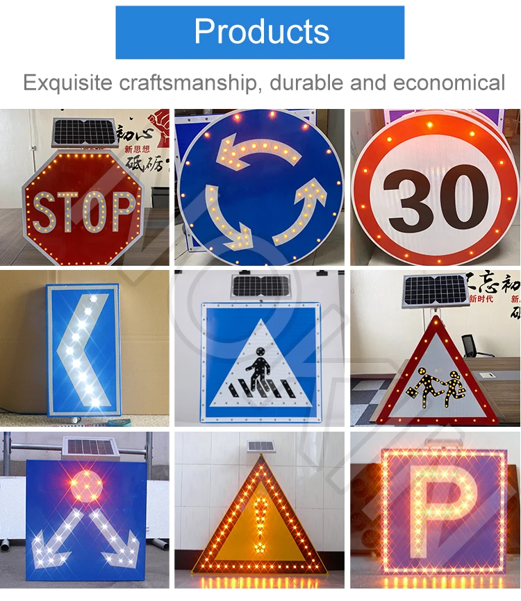 Road Safety  Spanish Alto Pare Signal Board Flashing Powered Solar Road Led Stop Sign