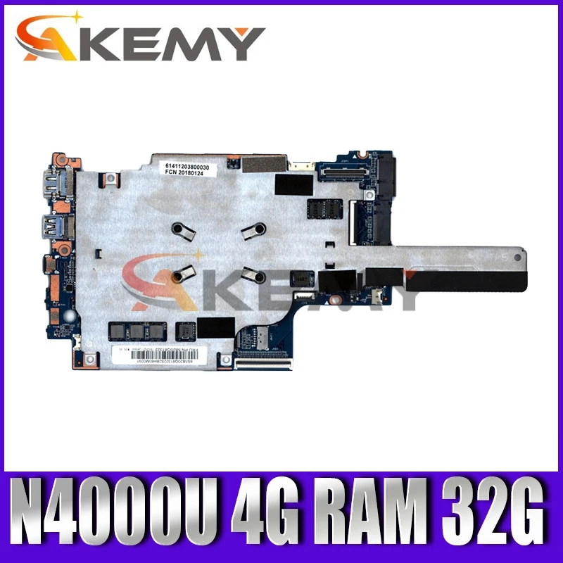 5B20Q81373 For ideapad Yoga 330-11IGM Flex 6-11IGM Laptop motherboard Onboard N4000U CPU 4G RAM 32G hard disk
5B20Q81373 For ideapad Yoga 330-11IGM Flex 6-11IGM Laptop motherboard Onboard N4000U CPU 4G RAM 32G hard disk