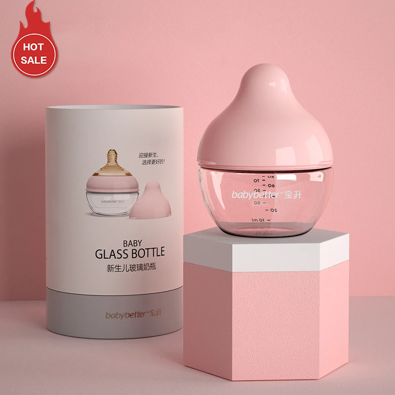 Manufacture 80Ml Food Grade Wide Neck Baby Feeding Bottle Hands Free Milk Glass Baby Bottle For Newborn Baby
Manufacture 80Ml Food Grade Wide Neck Baby Feeding Bottle Hands Free Milk Glass Baby Bottle For Newborn Baby