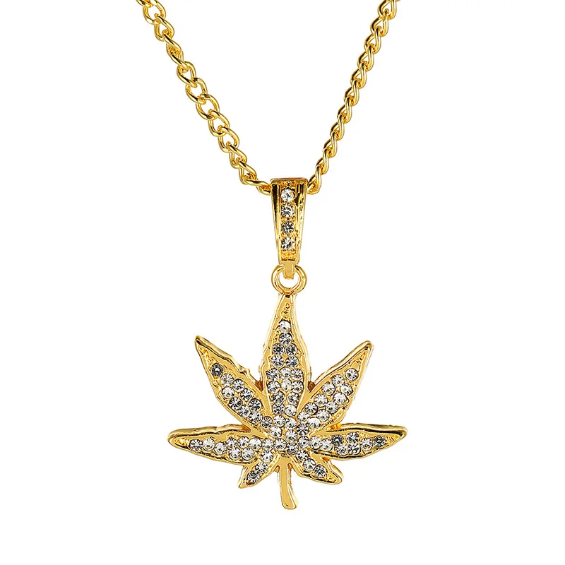 24k gold-plated maple leaf with crystal pendant necklace Link chain for women jewelry
24k gold-plated maple leaf with crystal pendant necklace Link chain for women jewelry