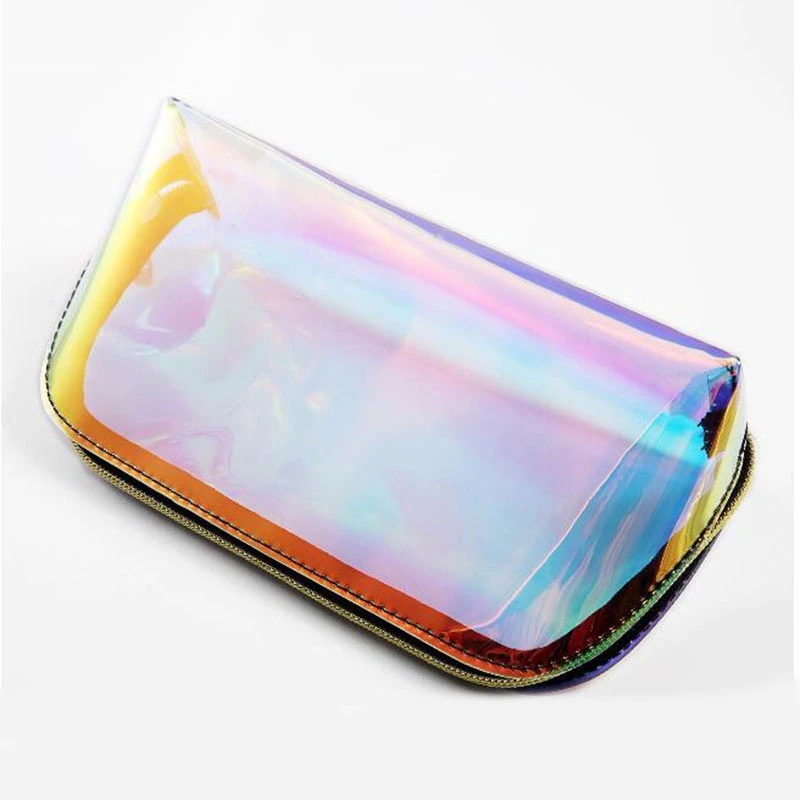 product-Fashion Women Makeup Case Laser Cosmetic Bags Transparent Cosmetic Pouch Ladies Jelly Bag Po