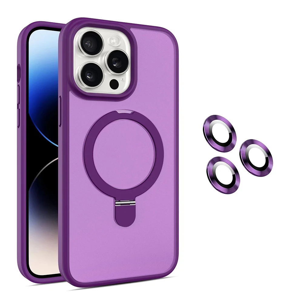 Soft rubber PC magnetic Metal Invisible Bracket Stand Back Cover Foldable Stand Case for iPhone 15 with Camera protector
Soft rubber PC magnetic Metal Invisible Bracket Stand Back Cover Foldable Stand Case for iPhone 15 with Camera protector