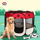 Custom Logo Portable Foldable Travel Wholesale Pet Playpen Kennels Soft Sided Folding Dog Kennel