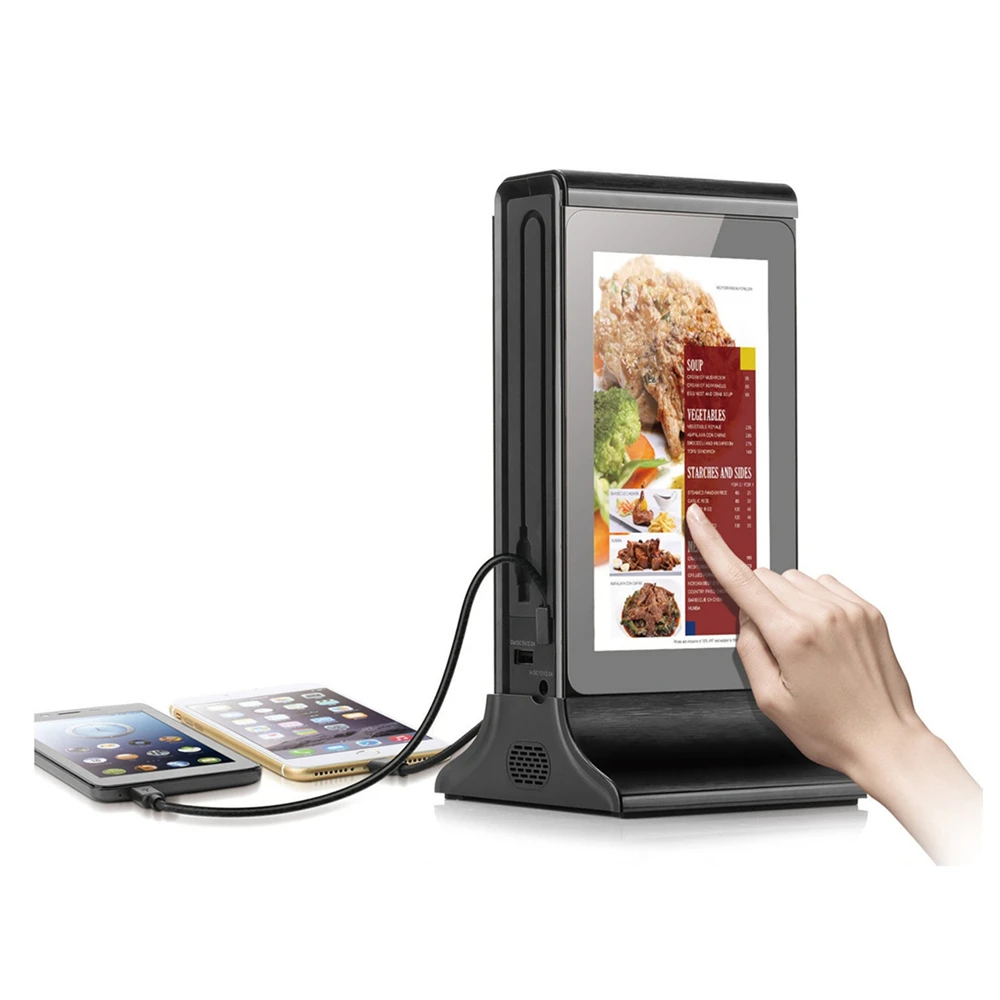 FYD-835S New Wireless Mobile Charger Restaurant Charging Station Table Digital Advertising Menu Powerbank Holder Menu Power Bank
FYD-835S New Wireless Mobile Charger Restaurant Charging Station Table Digital Advertising Menu Powerbank Holder Menu Power Bank