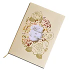 Latest design custom muslim wedding invitation card