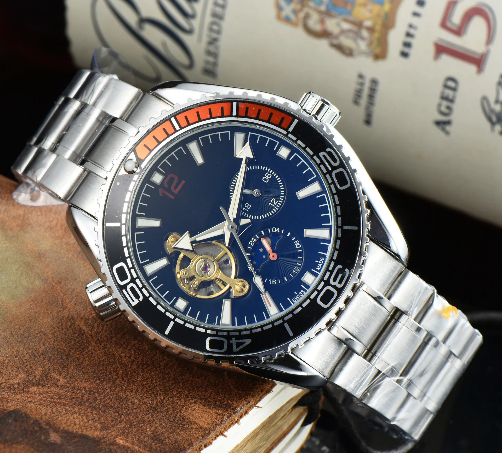 Men Just Bands Mechanical Automatic Men Flywheel Watch Wholesale Spot Men's mechanical Wrist Watch
Men Just Bands Mechanical Automatic Men Flywheel Watch Wholesale Spot Men's mechanical Wrist Watch