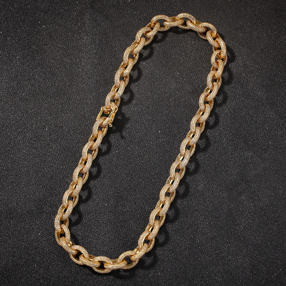 Men's hip hop zircon cross chain O style chain Necklace hip hop fashion brand accessories
Men's hip hop zircon cross chain O style chain Necklace hip hop fashion brand accessories