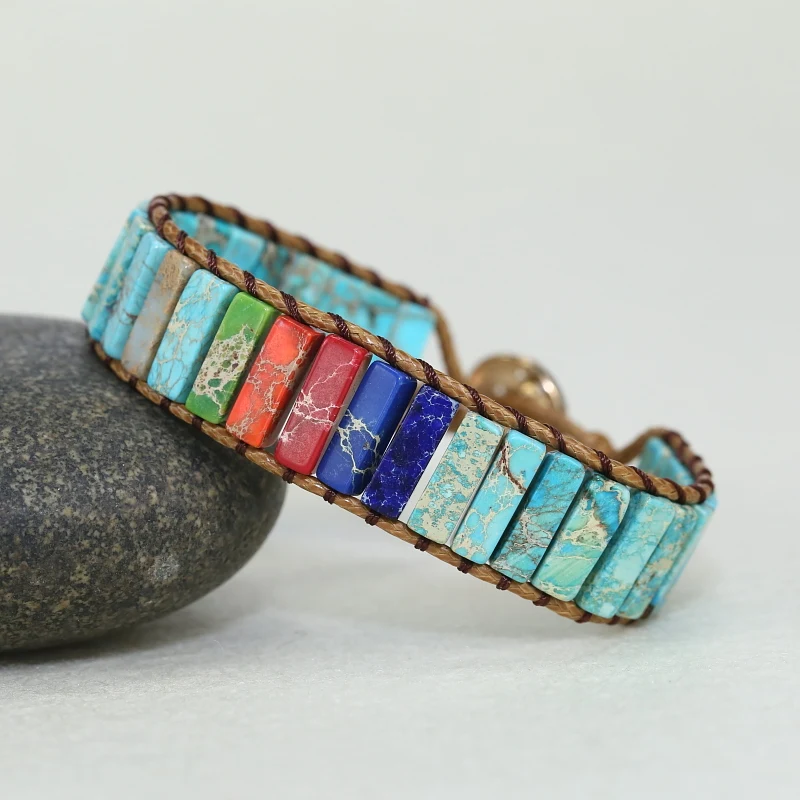 2020 New 7 Chakra Bracelet Jewelry Natural Stone Beads Wrap Bracelet Vegan Unique Couples Bracelets Dropship jewelry Gifts
2020 New 7 Chakra Bracelet Jewelry Natural Stone Beads Wrap Bracelet Vegan Unique Couples Bracelets Dropship jewelry Gifts