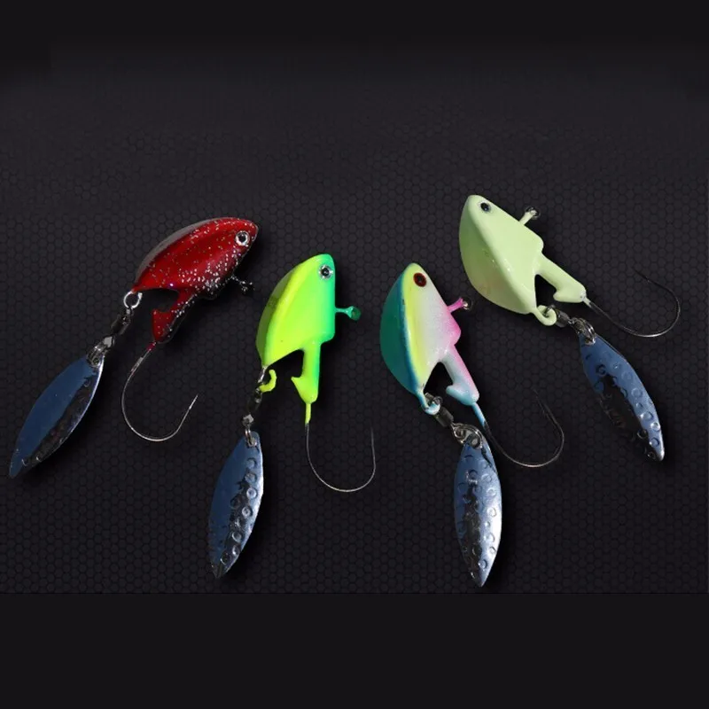 Outdoor Lure Fishing Spinner Bait Jig Head Willow Blade Noctilucent Light Swimming Jighead Bait Shore Lake Sea Fishing Tackles
Outdoor Lure Fishing Spinner Bait Jig Head Willow Blade Noctilucent Light Swimming Jighead Bait Shore Lake Sea Fishing Tackles