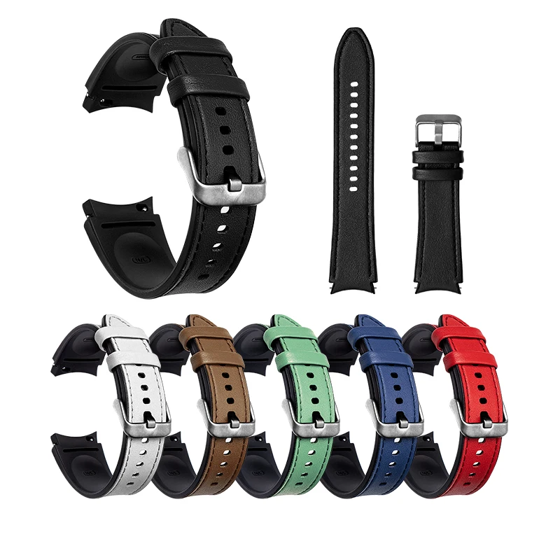 Quick Fit Genuine Leather Silicone Band Strap For Samsung Galaxy Watch 4 Classic Luxury Leather Wristband Belt
Quick Fit Genuine Leather Silicone Band Strap For Samsung Galaxy Watch 4 Classic Luxury Leather Wristband Belt