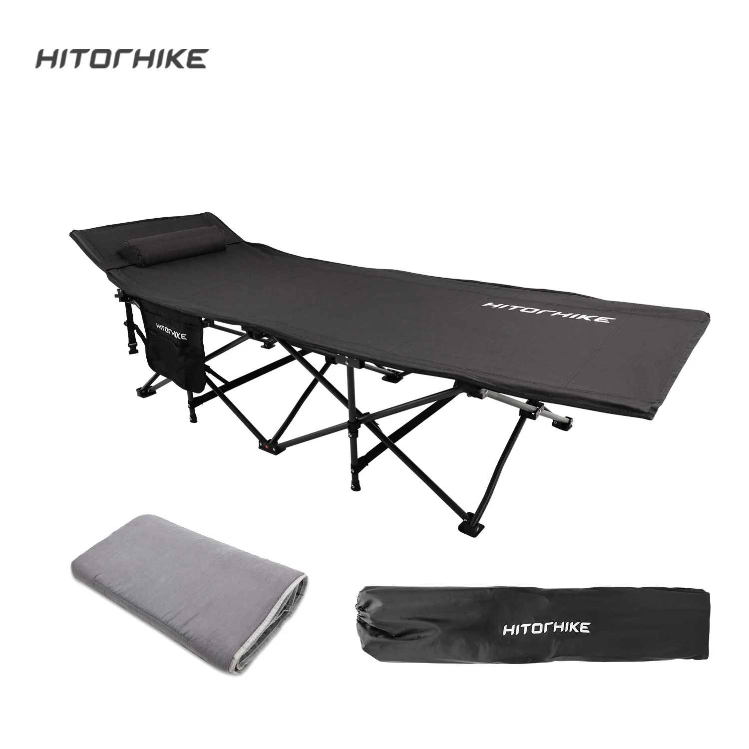 

Hitorhike new style iron frame folding camping cot sleeping bed portable outdoor cots