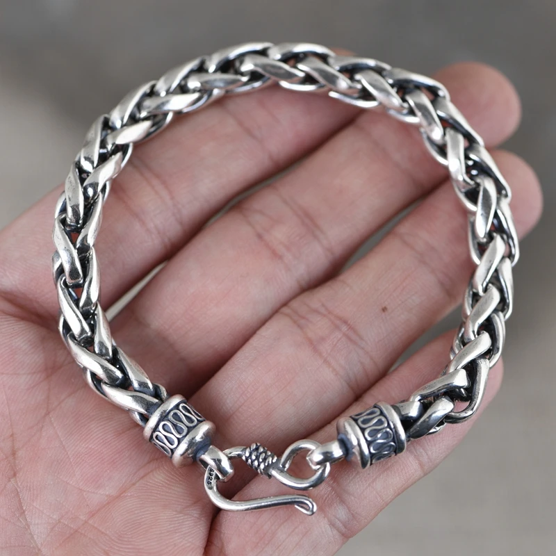 Wholesale 100% S925 Sterling Silver retro hip hop whip chain s hook jewelry Bracelet 19cm20cm21cm for men and women, Silver color
Wholesale 100% S925 Sterling Silver retro hip hop whip chain s hook jewelry Bracelet 19cm20cm21cm for men and women, Silver color