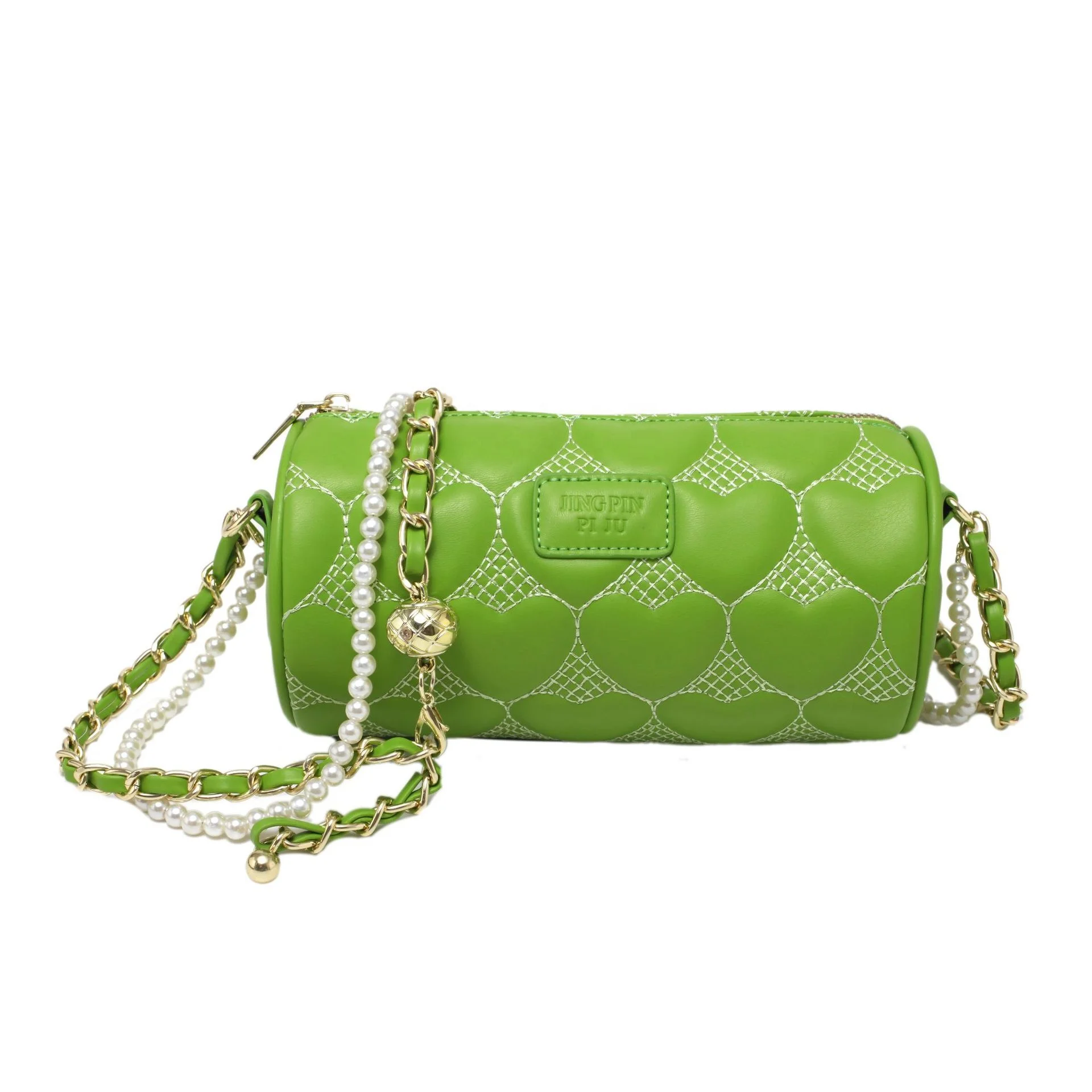 Custom Embroidered Bag Fashion Pearl Chain Bags Women Handbags Cylinder Shoulder Bag
Custom Embroidered Bag Fashion Pearl Chain Bags Women Handbags Cylinder Shoulder Bag