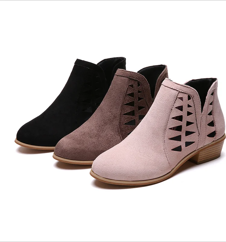2019 Hot Selling Autumn Winter Women Boots Thick Heel Ankle Boot Shoes 
2019 Hot Selling Autumn Winter Women Boots Thick Heel Ankle Boot Shoes