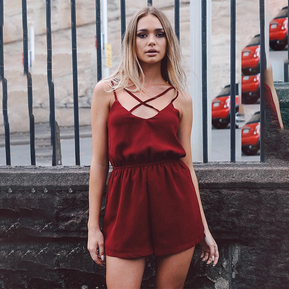 2019 Women Sleeveless Chiffon Jumpsuit Summer Rompers Playsuit Overalls Body Casual Jumpsuits, Black, red
2019 Women Sleeveless Chiffon Jumpsuit Summer Rompers Playsuit Overalls Body Casual Jumpsuits, Black, red