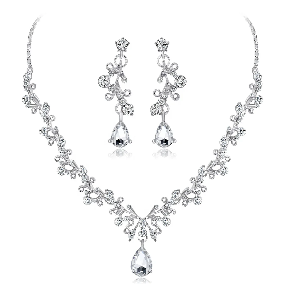 Retro Palace Style Wedding Bridal Crystal Ladies Jewelry Rhinestone Necklace Earrings Set
Retro Palace Style Wedding Bridal Crystal Ladies Jewelry Rhinestone Necklace Earrings Set