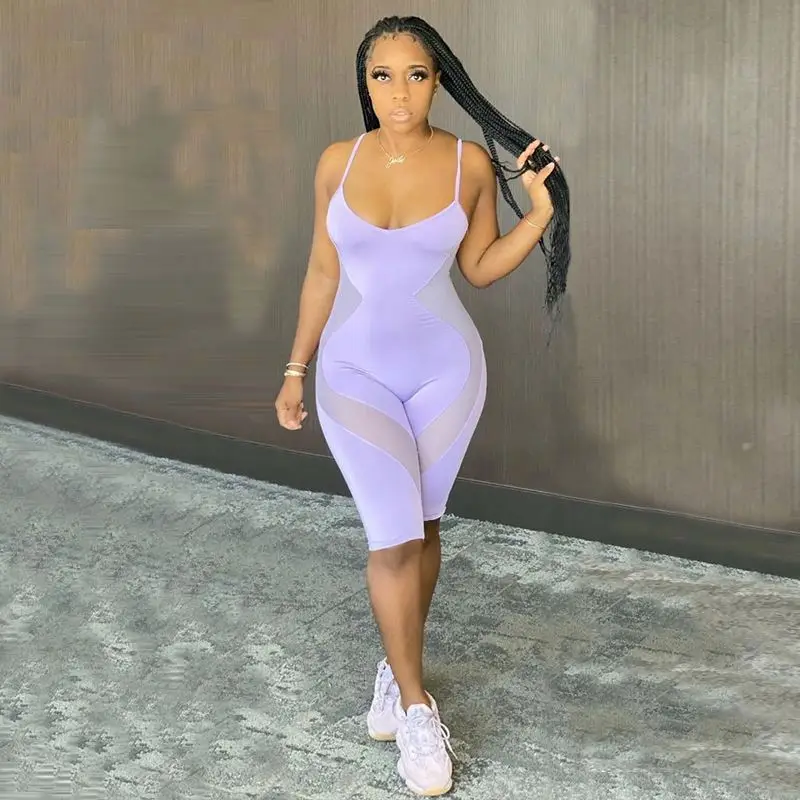 Wholesale Hot Sale One Piece Bodycon Gym Backless Women Bodycon Gauze Thin Shoulder Strap Jumpsuits, As the picture
Wholesale Hot Sale One Piece Bodycon Gym Backless Women Bodycon Gauze Thin Shoulder Strap Jumpsuits, As the picture