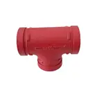 /iso Fm /iso Approved Ductile Grooved Fire Fighting Plumbing Materials Cast Iron Reducing Tee