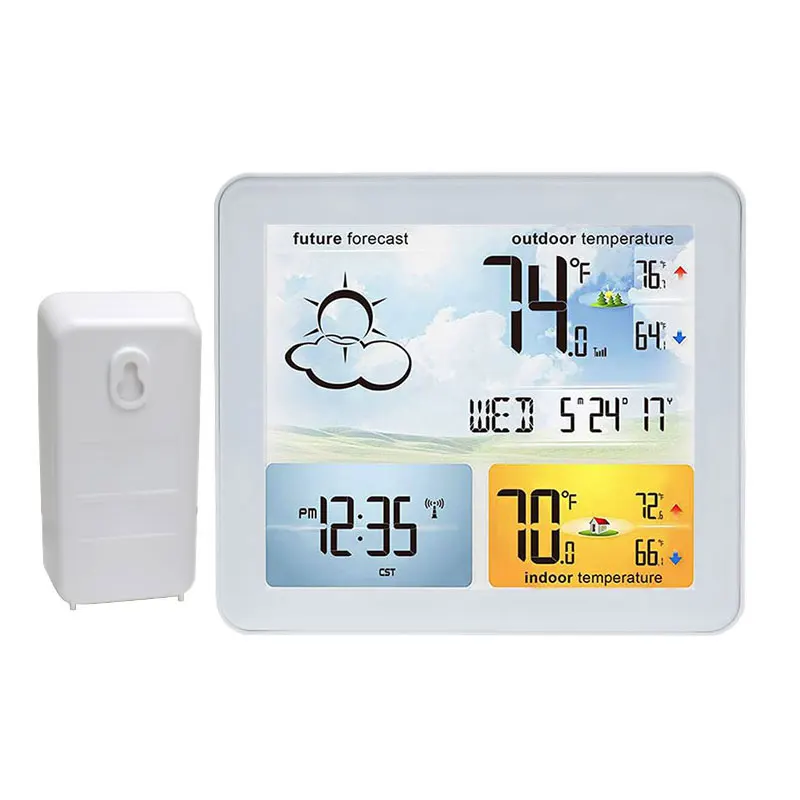 Electronic 7 Inch LCD Digital Calendar Alarm Clock With Weather Station, Black, white, custom
Electronic 7 Inch LCD Digital Calendar Alarm Clock With Weather Station, Black, white, custom