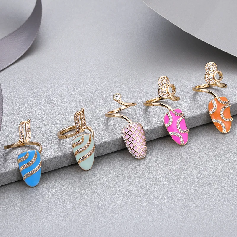 Jachon Fashion Oil drop nail ring Protecting Fingernail Adjustable Opening Art Charm Protect Fingernail Accessories
Jachon Fashion Oil drop nail ring Protecting Fingernail Adjustable Opening Art Charm Protect Fingernail Accessories