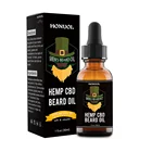Private Label 100% Natural Pure Beard Oil Organic Hemp CBD Beard Growth Oil For Men Beard Care