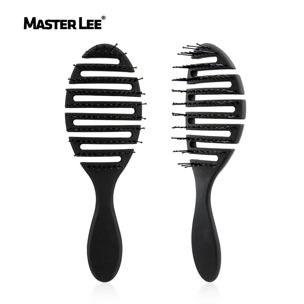 Popular matte vent hollow hair comb anti-static massage hair brush black custom wave hair brush
Popular matte vent hollow hair comb anti-static massage hair brush black custom wave hair brush