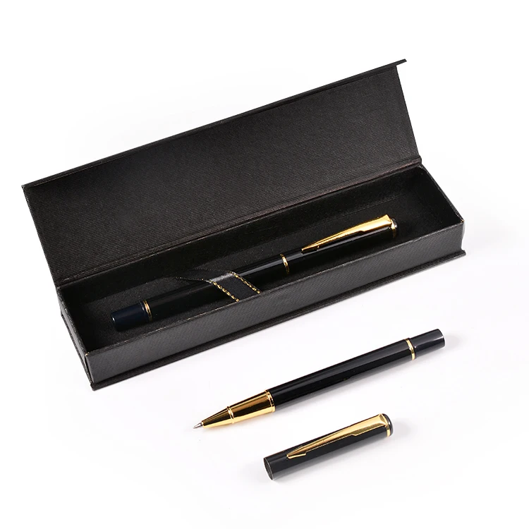 set multicolor metal roller pens with black box set business