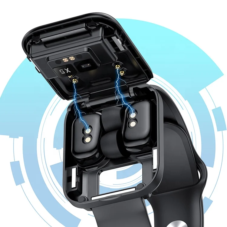 New Arrivals 2 in 1 Smart Watch Wireless Earphone Waterproof Heart Rate Tracker X5 Smart watch
New Arrivals 2 in 1 Smart Watch Wireless Earphone Waterproof Heart Rate Tracker X5 Smart watch