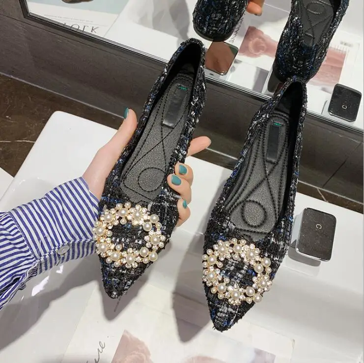 LM8296Q pointed flat dress shoes lady pearl shoes casual fashion rhinestone single shoes, Black/apricot
LM8296Q pointed flat dress shoes lady pearl shoes casual fashion rhinestone single shoes, Black/apricot