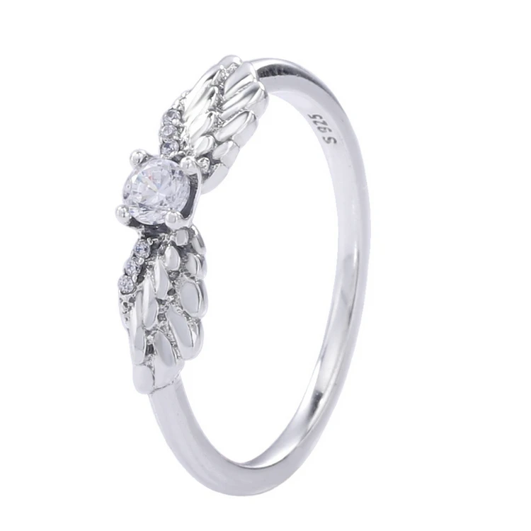 Wholesale original elegant sparking angel wings silver 925 crystal rings, Silver color
Wholesale original elegant sparking angel wings silver 925 crystal rings, Silver color