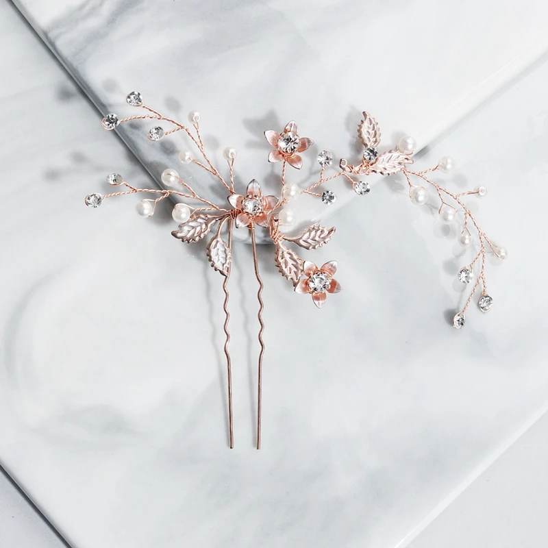 Hot sale wedding exquisite luxury pearl flower leaf tree crystal hairpin jewelry ladies hairband, Rose gold
Hot sale wedding exquisite luxury pearl flower leaf tree crystal hairpin jewelry ladies hairband, Rose gold