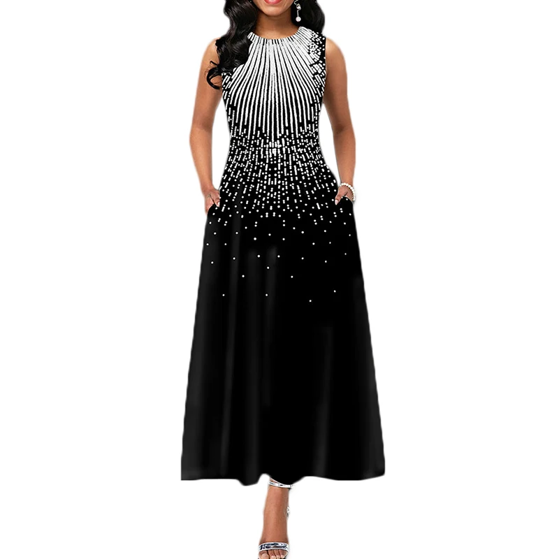Grace Elegant Women's Boho Floral Long Dresses Evening Party Beach Sleeveless Print Dress High Waist Summer Sundress
Grace Elegant Women's Boho Floral Long Dresses Evening Party Beach Sleeveless Print Dress High Waist Summer Sundress