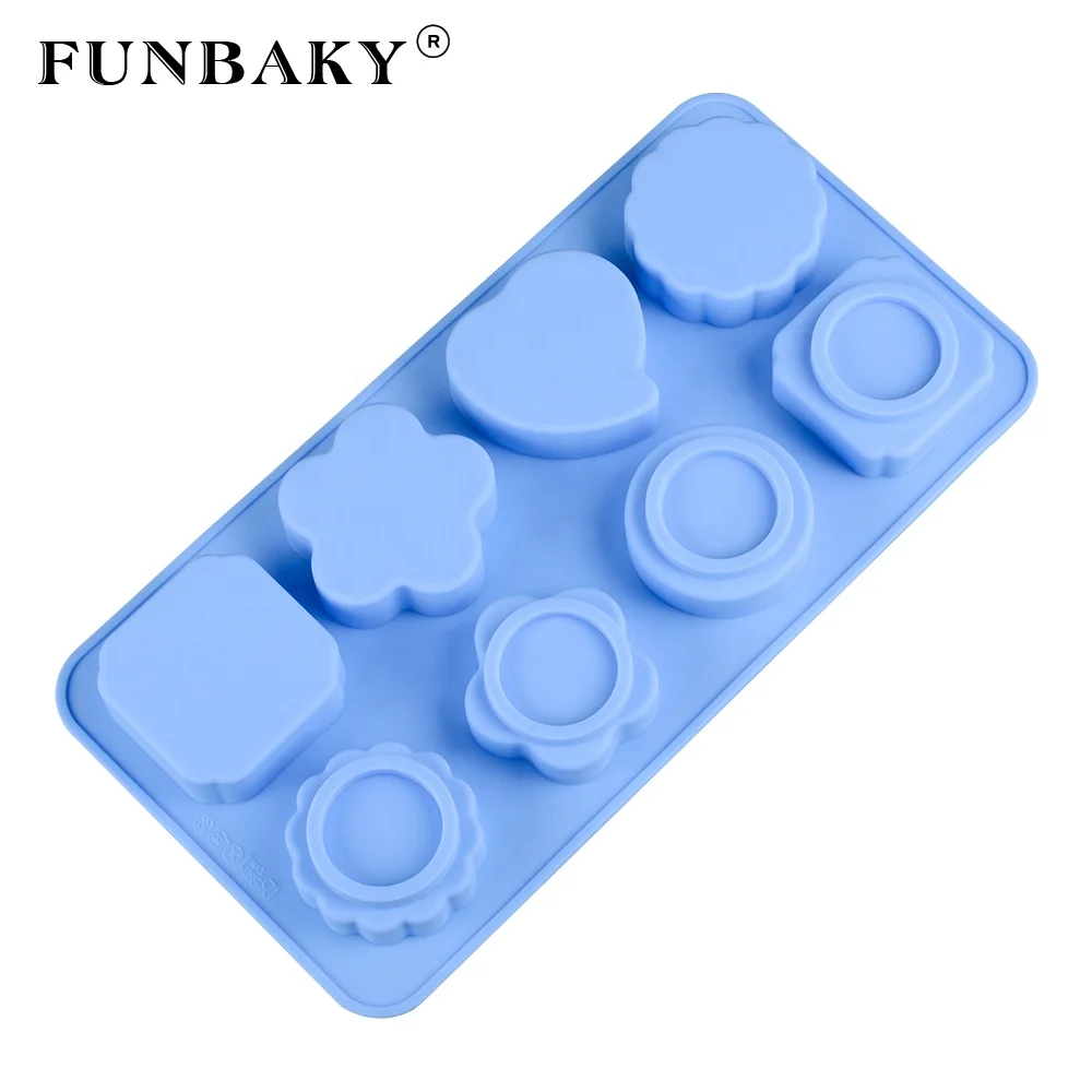 FUNBAKY Baking silicone mold 8 cavity square round peach shape cake decorating handcraft birthday cake making tools, Customized color
FUNBAKY Baking silicone mold 8 cavity square round peach shape cake decorating handcraft birthday cake making tools, Customized color
