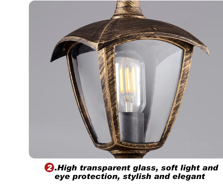 Custom Hot Sale Outdoor Lighting Waterproof Energy Saving Pillar Lights