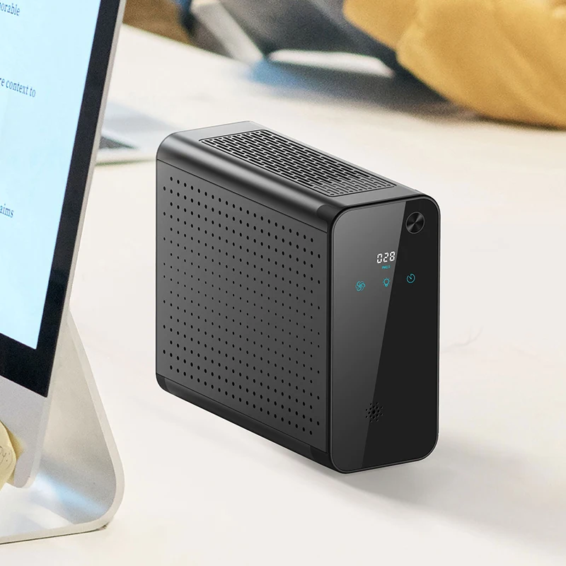 E-H1 Smart sensor PM2.5 Monitoring UVC Hepa Filter Home Air Purifier Desk Air Cleaner
E-H1 Smart sensor PM2.5 Monitoring UVC Hepa Filter Home Air Purifier Desk Air Cleaner