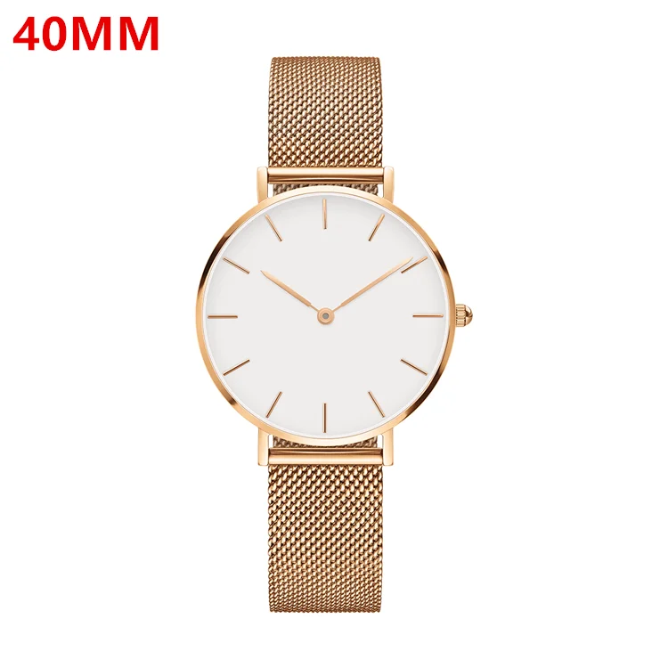OEM Custom logo 40MM 36MM Case Rose Gold Milanese Mesh Band Super Slim Classic Man Fashion Quartz Private Label Watch
OEM Custom logo 40MM 36MM Case Rose Gold Milanese Mesh Band Super Slim Classic Man Fashion Quartz Private Label Watch