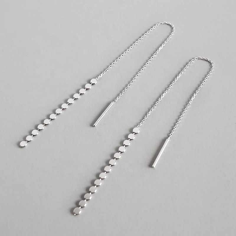 Danyang S925 Sterling Silver Earrings Flat Beads Long Earrings for Women Jewelry
Danyang S925 Sterling Silver Earrings Flat Beads Long Earrings for Women Jewelry