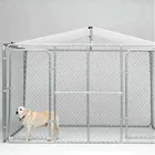 Heavy Duty Dogs Kennel Outdoor Metal Chain Link Dog Cage