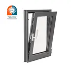 Commercial Impact Resistant Design Aluminium Frame Casement Glass Floor To Ceiling Window