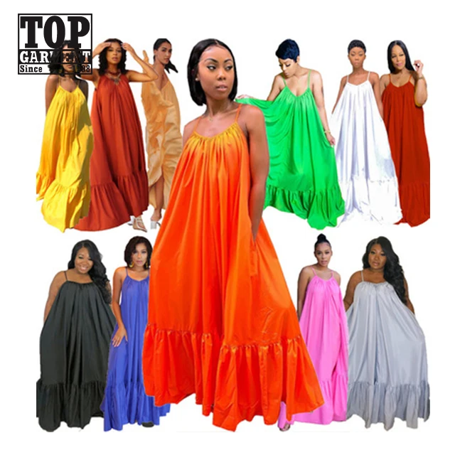 Summer Dress Women Sexy Sleeveless Ruffled Maxi Long Dress Casual Loose Solid Pleated Beach Vestido Robe
Summer Dress Women Sexy Sleeveless Ruffled Maxi Long Dress Casual Loose Solid Pleated Beach Vestido Robe
