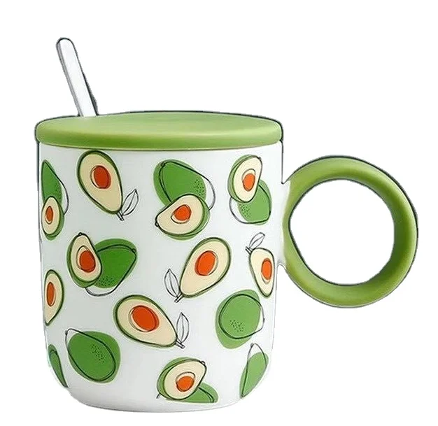 Creative personality ceramic mug with lid small fresh and lovely fruit family mug
Creative personality ceramic mug with lid small fresh and lovely fruit family mug