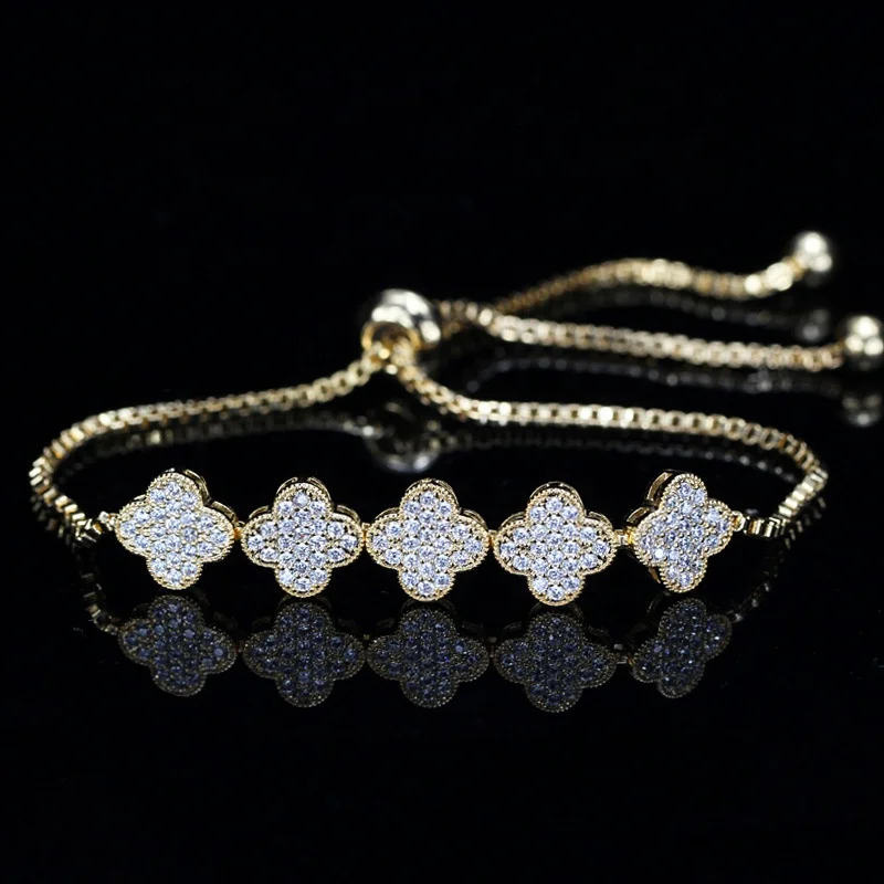 Wholesale 2021 women luxury 3a cubic CZ zircon clovers tennis chain bracelet fine jewelry
Wholesale 2021 women luxury 3a cubic CZ zircon clovers tennis chain bracelet fine jewelry