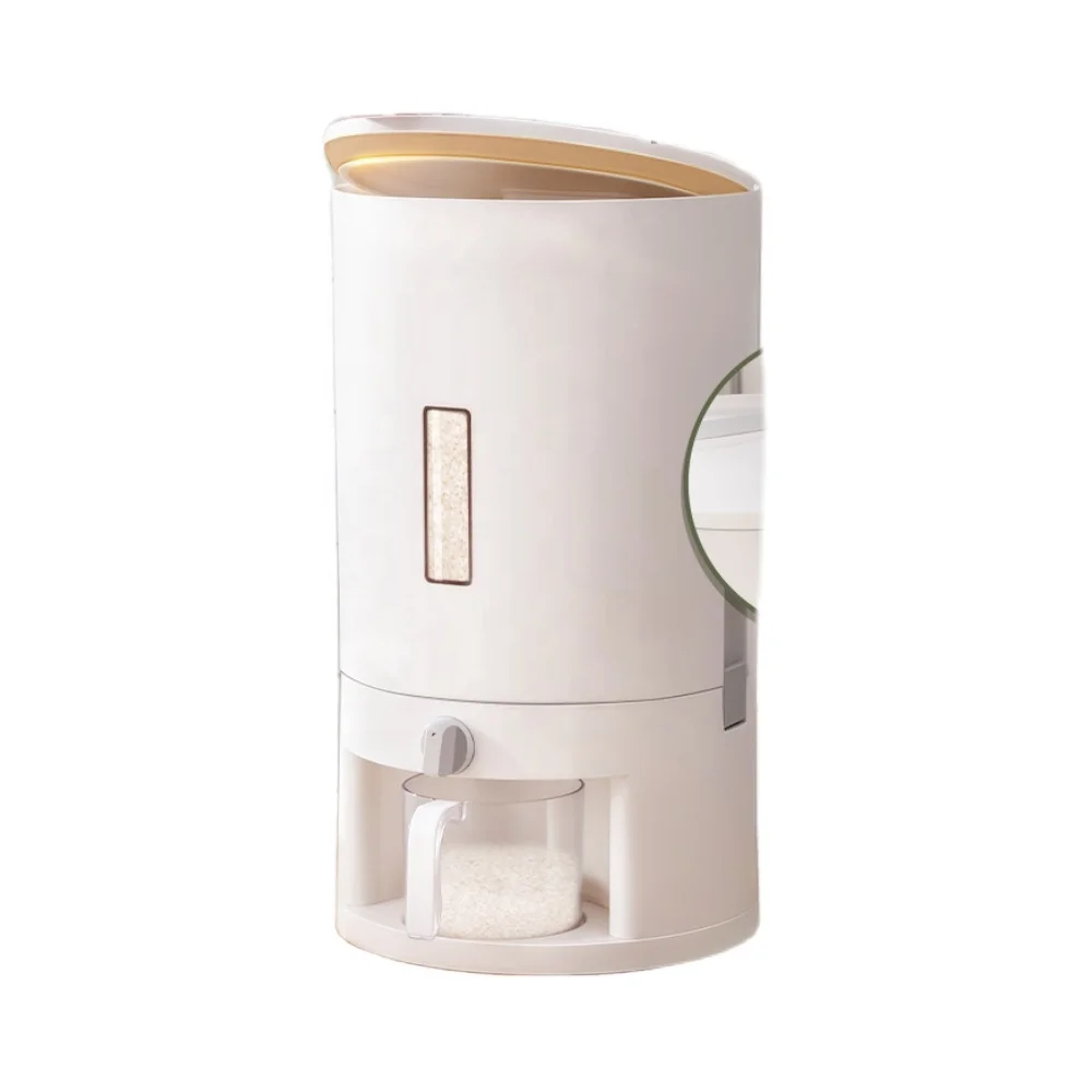 Rice Dispenser 12L Plastic Rice Storage Box Cereal Dispenser Tank Sealed Rice Bucket
Rice Dispenser 12L Plastic Rice Storage Box Cereal Dispenser Tank Sealed Rice Bucket