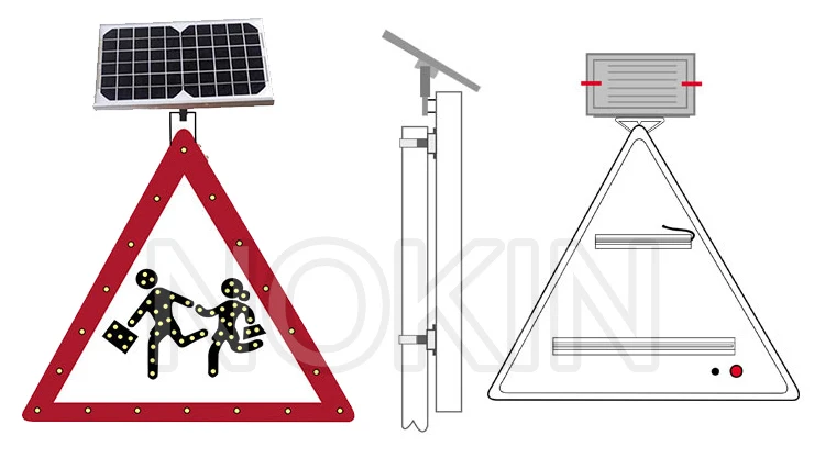 Road Safety  Spanish Alto Pare Signal Board Flashing Powered Solar Road Led Stop Sign