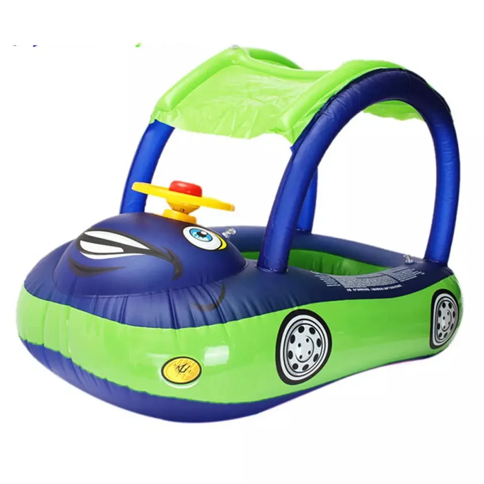 Baby Swim Ring Sunshade Steering wheel Safe Holiday Floating Summer Kids Seat Inflatable Swimming boat toys Water pool tube PVC
Baby Swim Ring Sunshade Steering wheel Safe Holiday Floating Summer Kids Seat Inflatable Swimming boat toys Water pool tube PVC