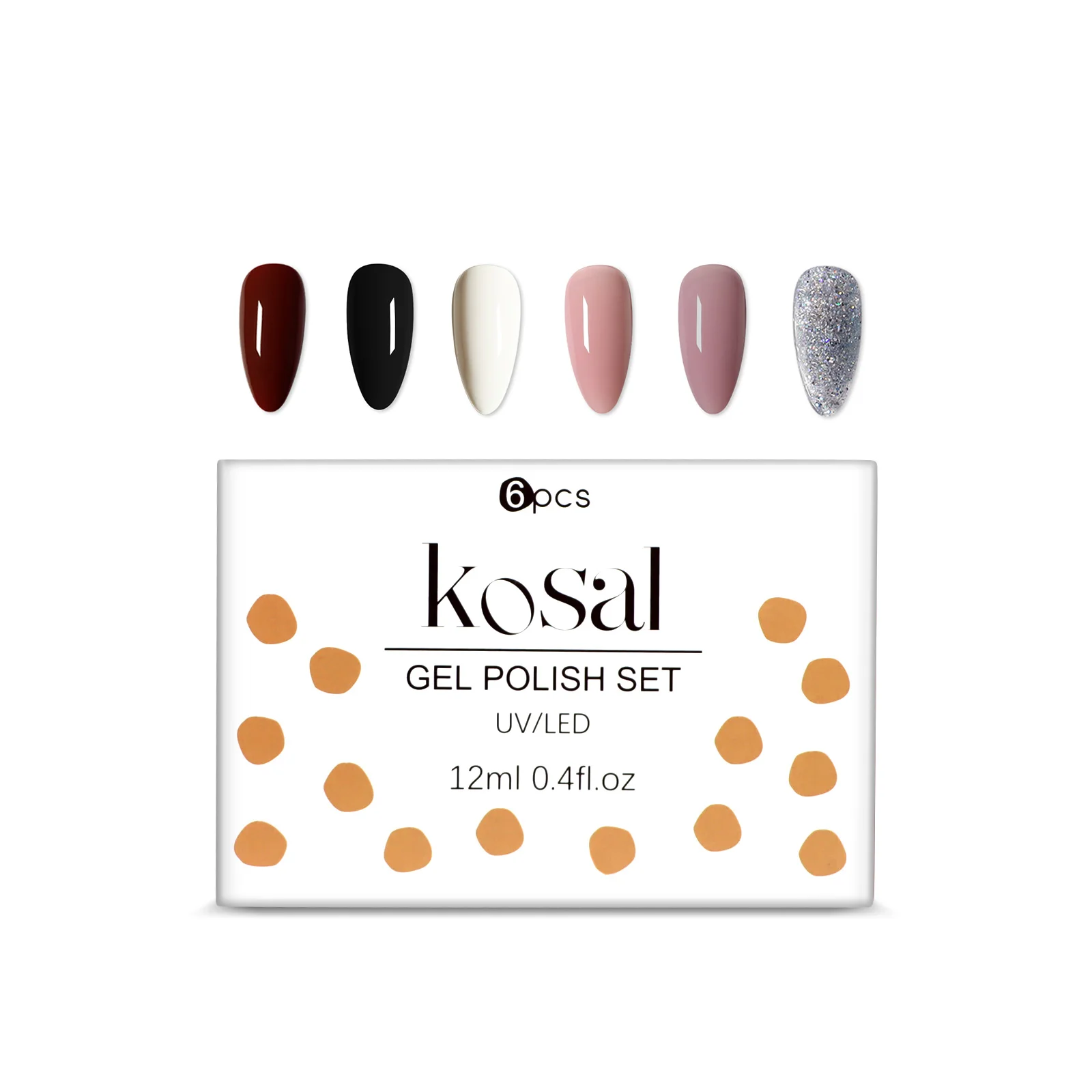 Kosal Hot Selling 12ml 6pcs Nail Polish UV Gel Set 6 Colors Bulk Nail Supplies Product
Kosal Hot Selling 12ml 6pcs Nail Polish UV Gel Set 6 Colors Bulk Nail Supplies Product