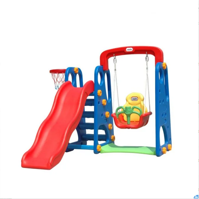 plastic play set with slide